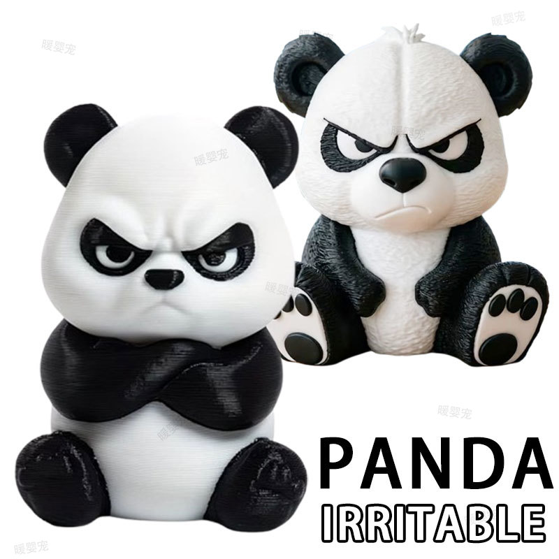 Car Accessories Oman - Figurka 3D do samochodu, irytująca panda,