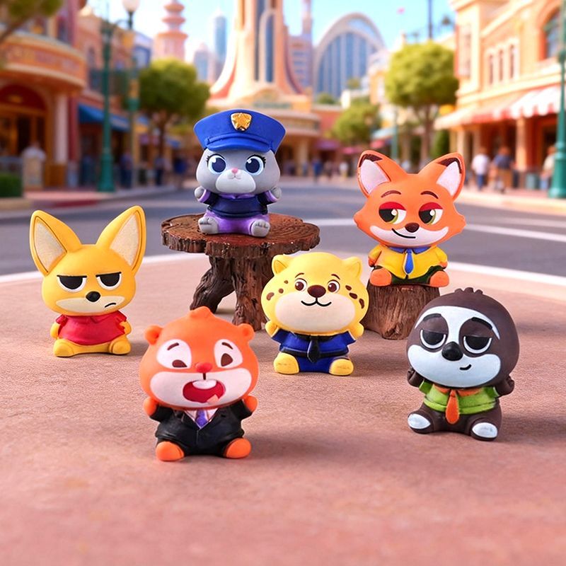 Figurka z żywicy Zootopia, mał – Car Accessories Etsy recenzja i cena