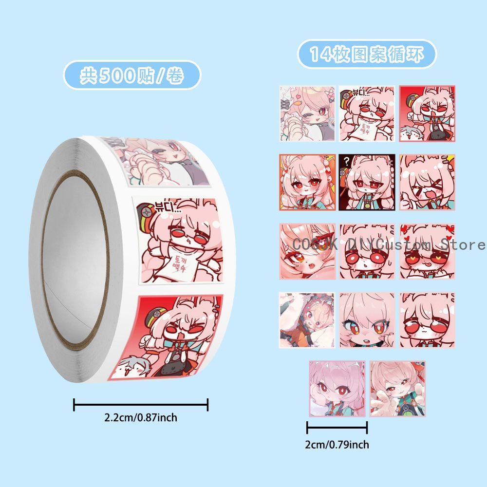 500 sztuk/rolka Anime Zenless  – Car Accessories Zone recenzja i cena