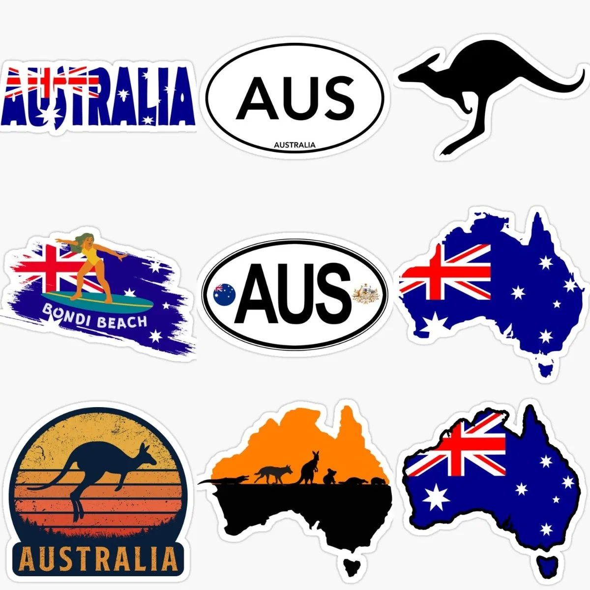 Kreatywna naklejka PVC z flagą – Car Accessories Australia recenzja i cena